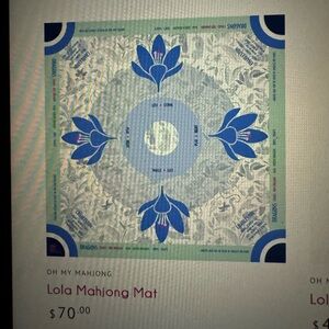 Oh my mahjong Lola Mahjong mat  new in canvas bag